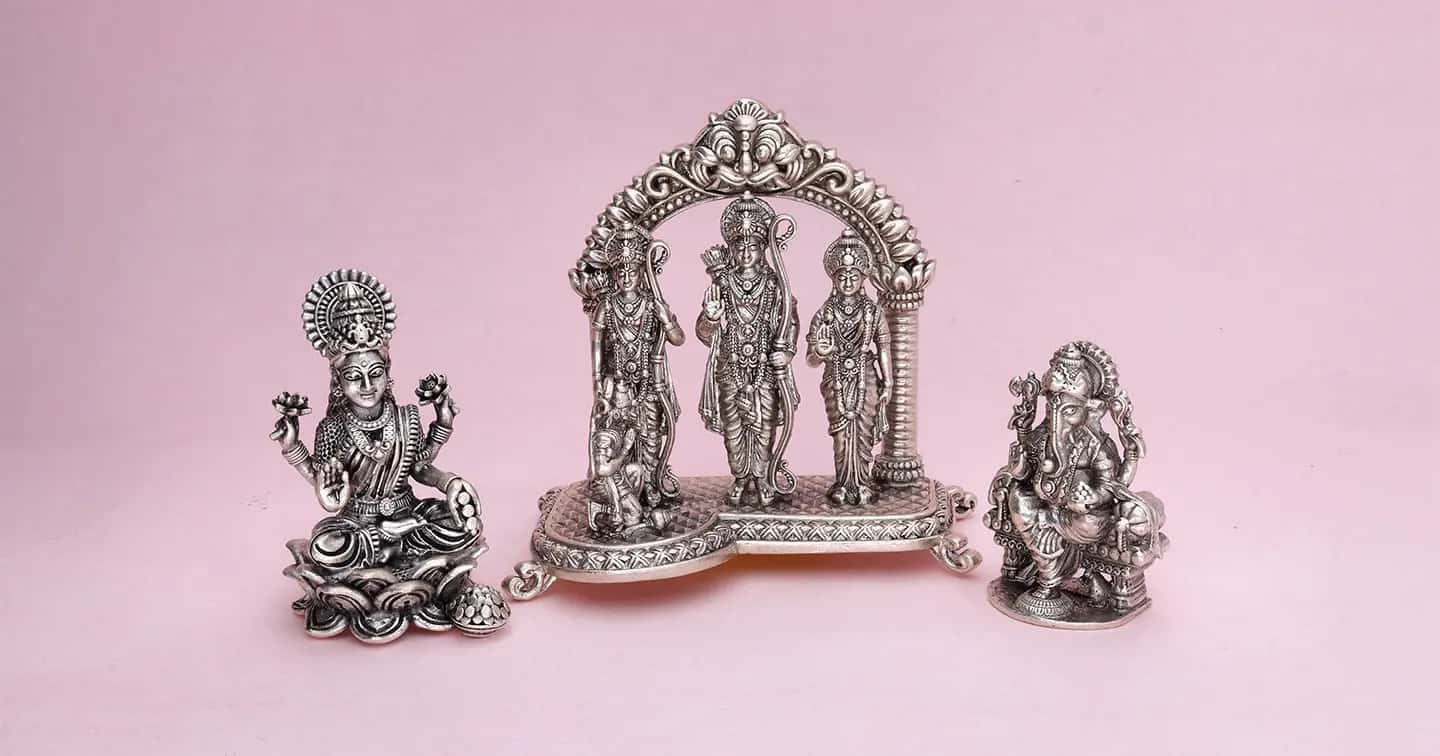 Enhance your Well-being with Pure Divine Silver Idols of Gods and Goddesses in Pooja Rituals